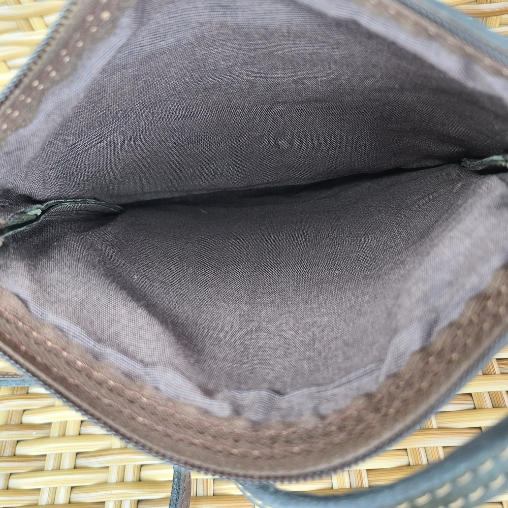 Cartera Bandolera Brown Leather Crossbody Bag Small - Picture 11 of 15